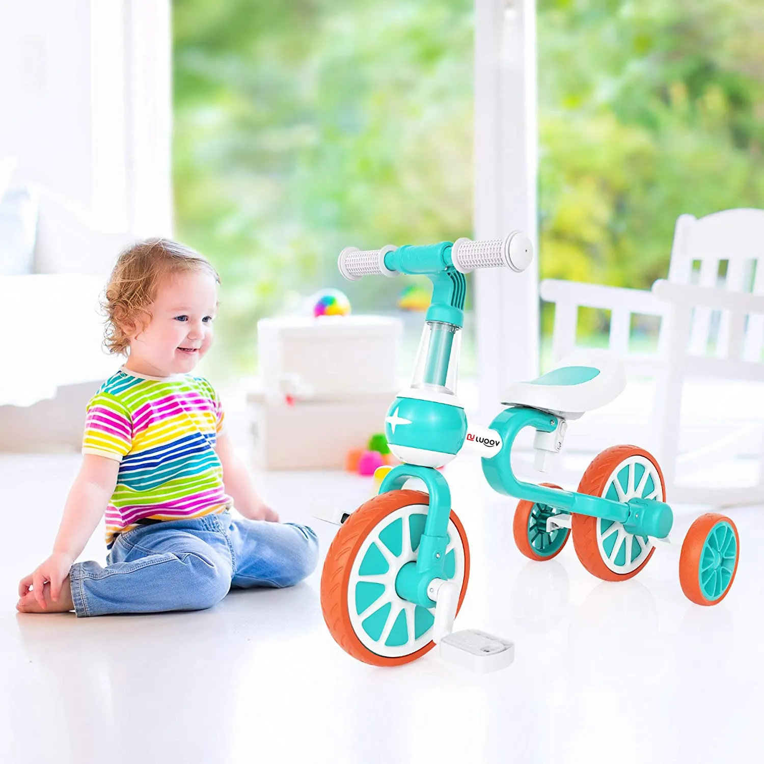 3 in 1 Baby Balance Bike for 18 Months to 8 Years Old