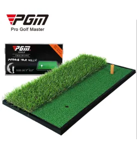 30cm*60cm Dual-grass Golf Hitting Mat With Rubber Tee