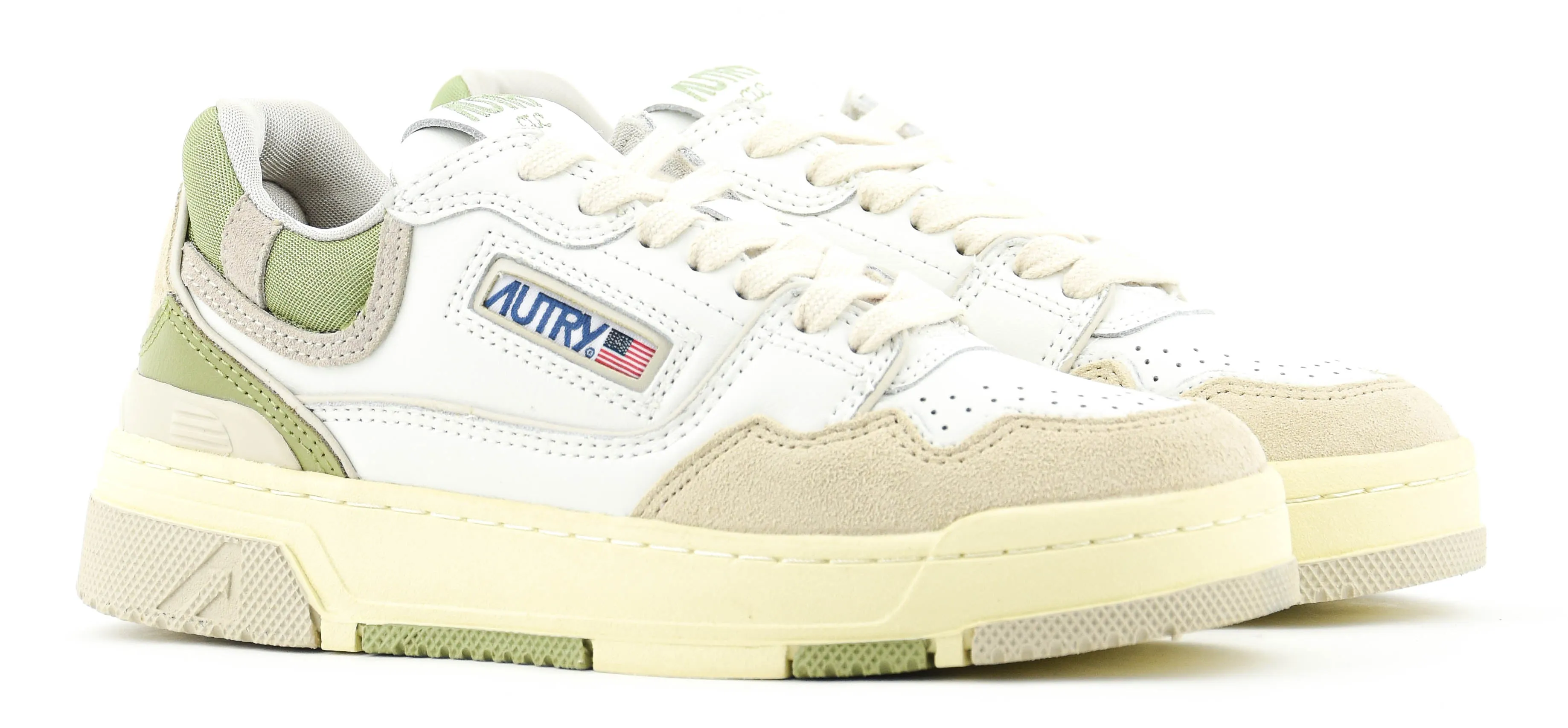 AUTRY CLC LOWTOP SNEAKER SAGE WHITE