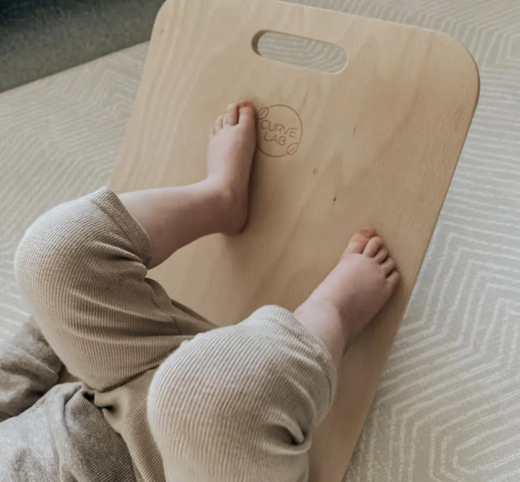 Balance Board aus Holz für Kinder, 780x280mm, bis 160kg, ab 1,5 Jahren, leicht & langlebig