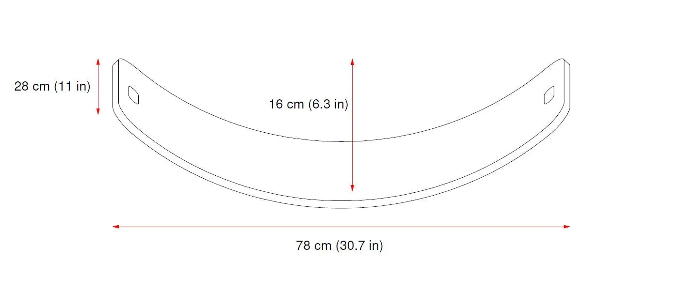 Balance Board aus Holz für Kinder, 780x280mm, bis 160kg, ab 1,5 Jahren, leicht & langlebig