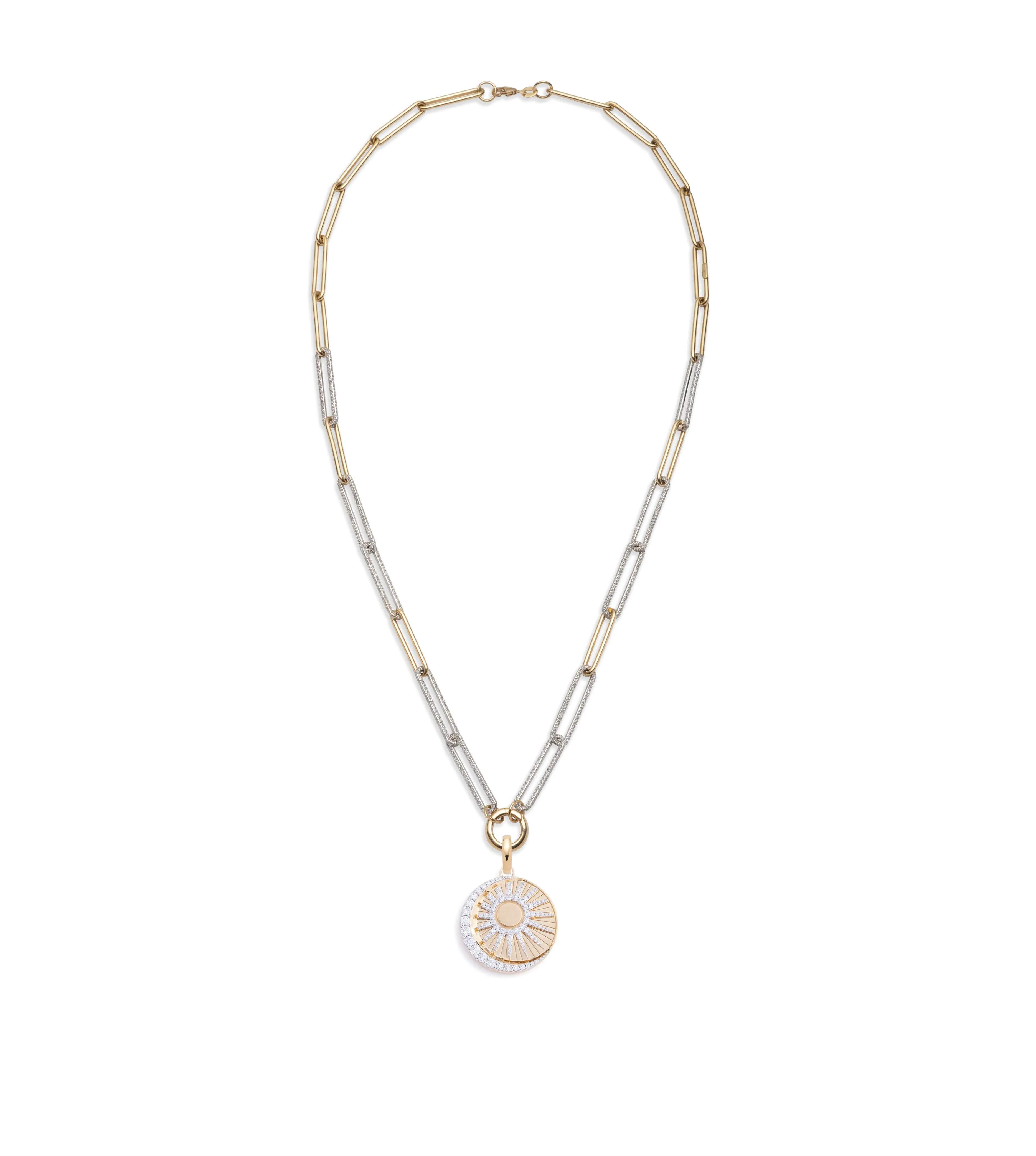 Balance : Diamond Link Open Necklace