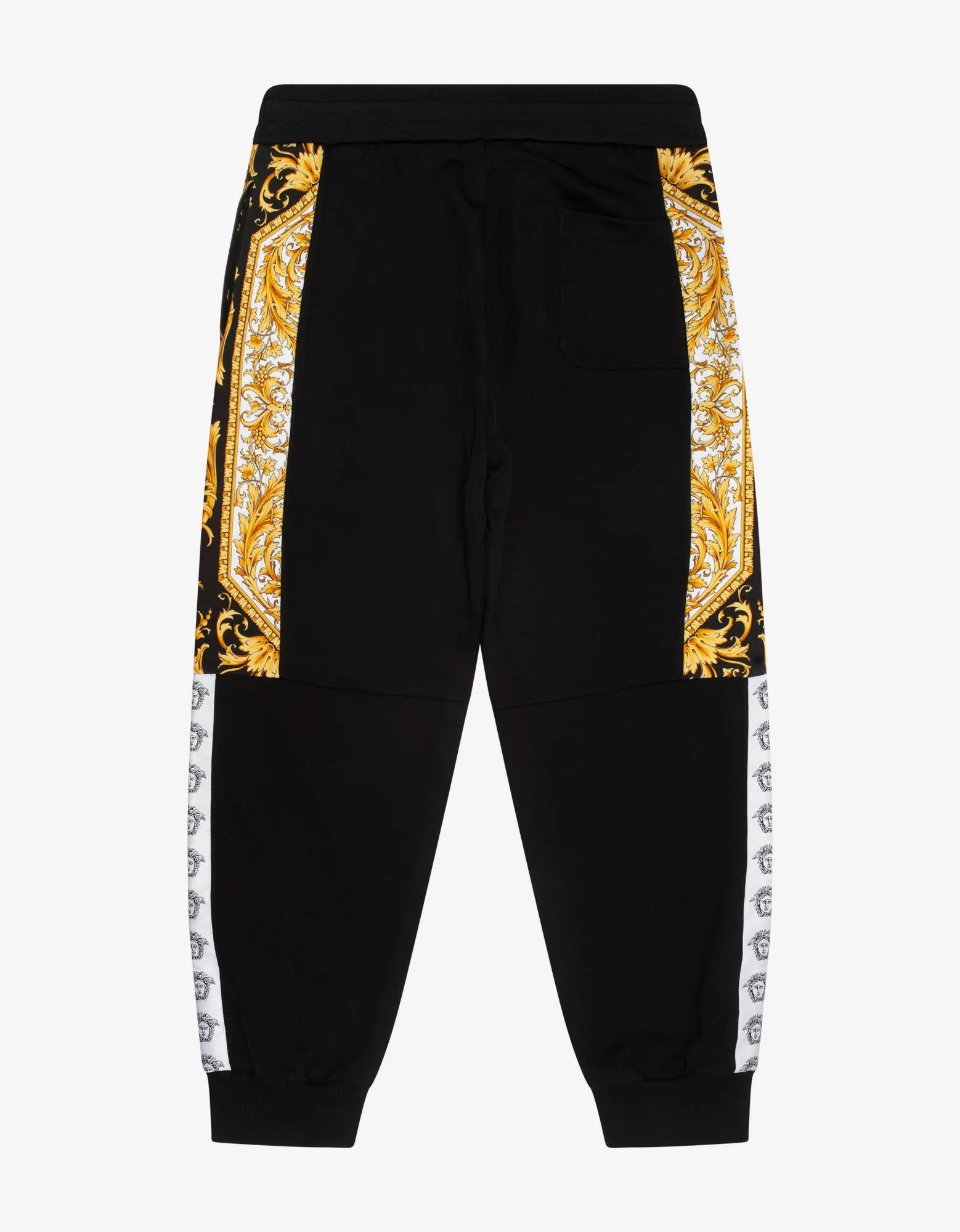 Black Barocco Insert Sweat Pants