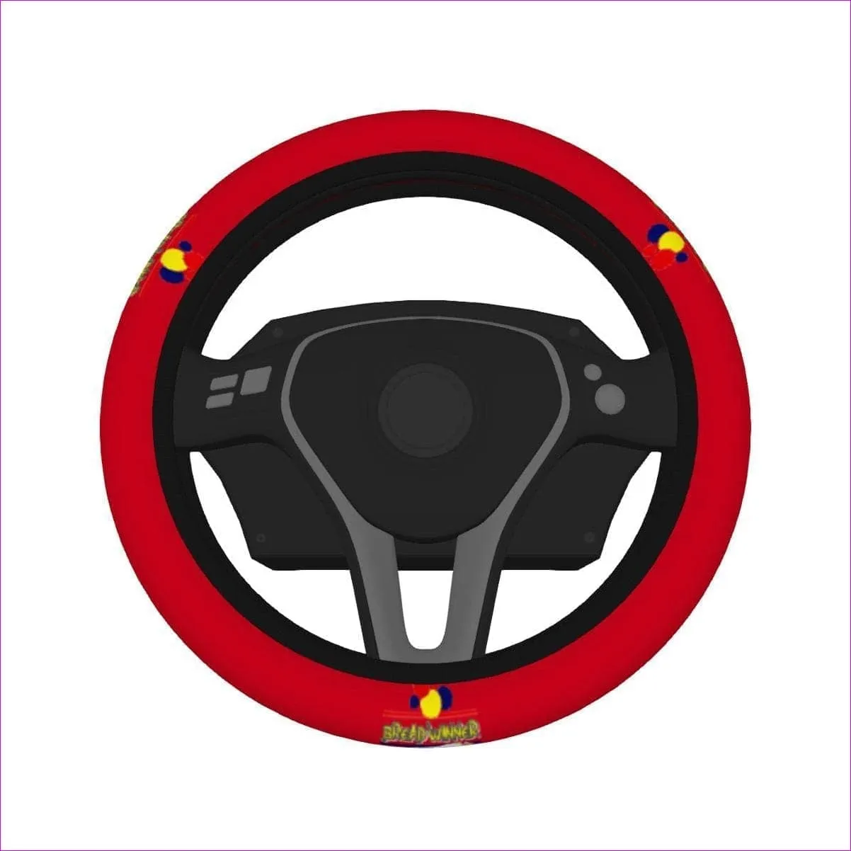 Bread Winner Steering Wheel Cover - Red