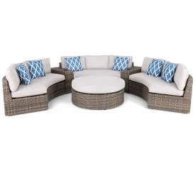 Cayden 6 Piece Curved Sectional Group