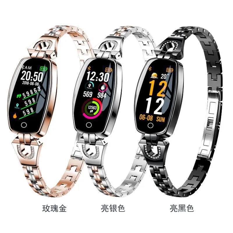 Color Screen Weather Forecast Waterproof Heart Rate Blood Pressure Health Detection Female Bracelet Watch