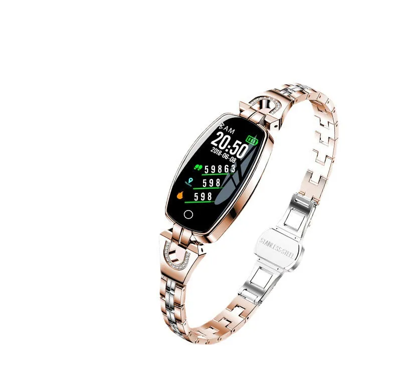 Color Screen Weather Forecast Waterproof Heart Rate Blood Pressure Health Detection Female Bracelet Watch