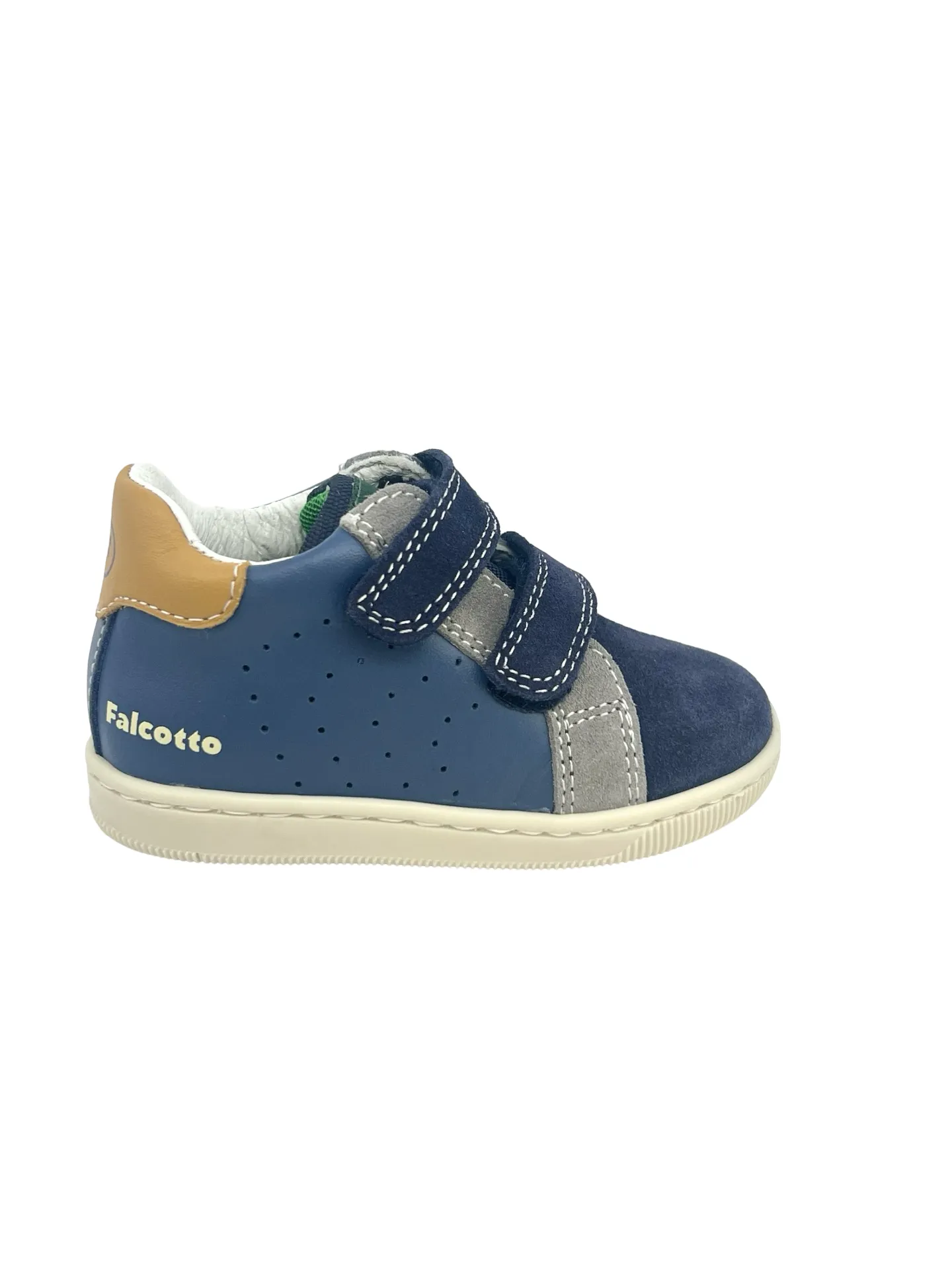 Falcotto Navy/Multi Double Velcro Sneaker - Kiner