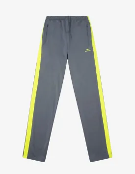 Grey Track Pants with Yellow Stripes