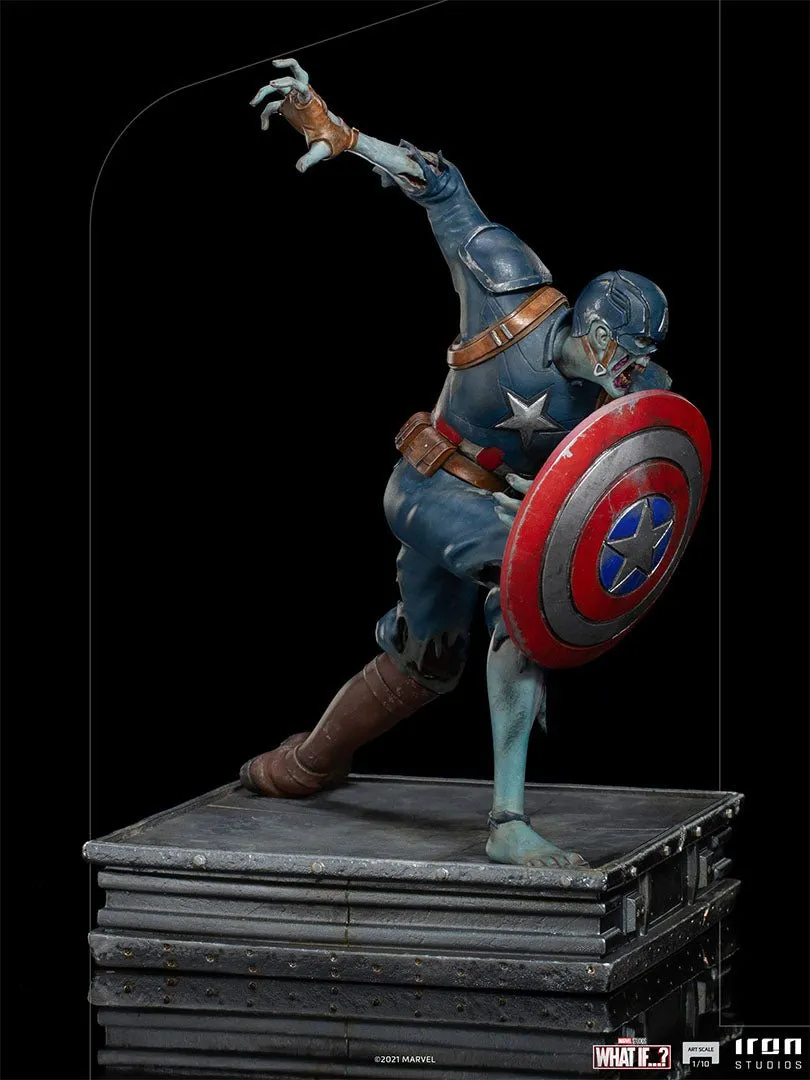 Iron Studios Marvel What If…? Zombie Captain America BDS Art Scale 1/10 Scale Statue