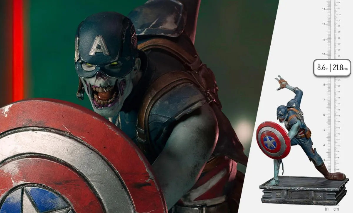 Iron Studios Marvel What If…? Zombie Captain America BDS Art Scale 1/10 Scale Statue