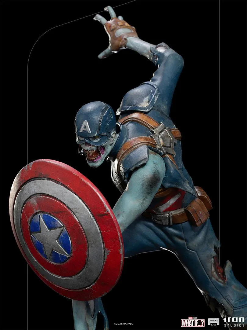 Iron Studios Marvel What If…? Zombie Captain America BDS Art Scale 1/10 Scale Statue