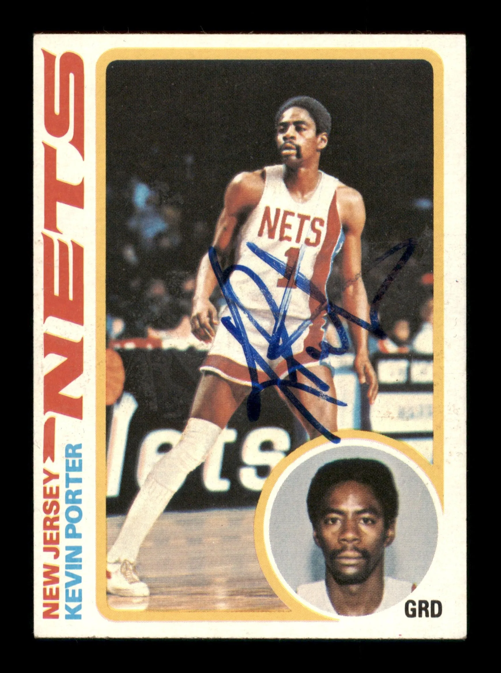 Kevin Porter Autographed 1978-79 Topps Card #118 New Jersey Nets SKU #195467