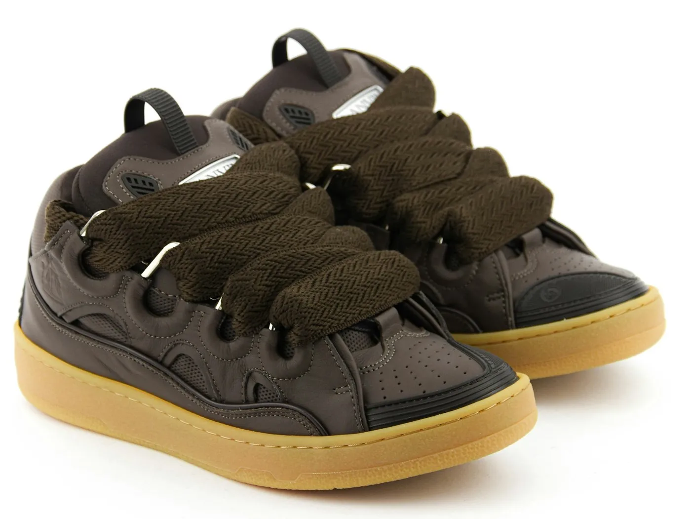 LANVIN CURB SNEAKER EBONY