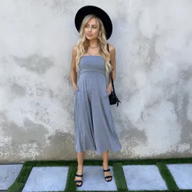 Lounge in Comfort Jersey Grey Jumpsuit