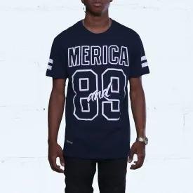 Merica Olympic Jersey Tee Navy