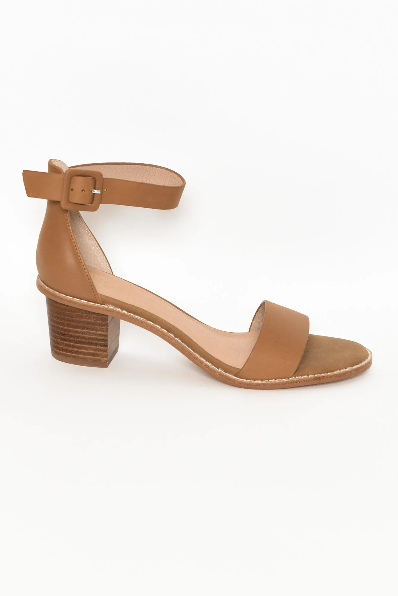 Mickee Tan Leather Heel