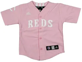 MLB Cincinnati Reds Toddlers Girls Jersey Made By Adidas, Pink