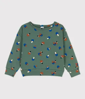 Mushroom Printed Fleece Sweatshirt