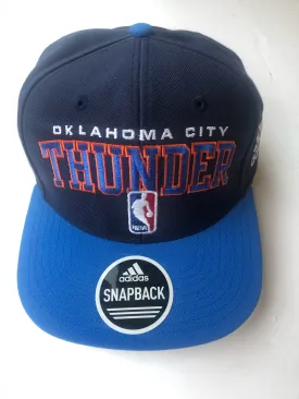 Oklahoma City Thunder Adidas Flat Brim Snapback Adjustable Hat