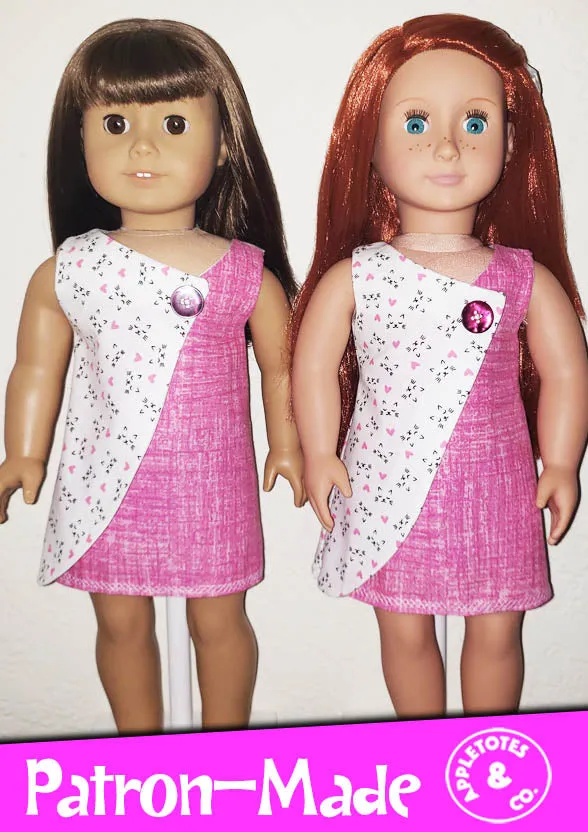 Penelope Dress Sewing Pattern for 18 Inch Dolls