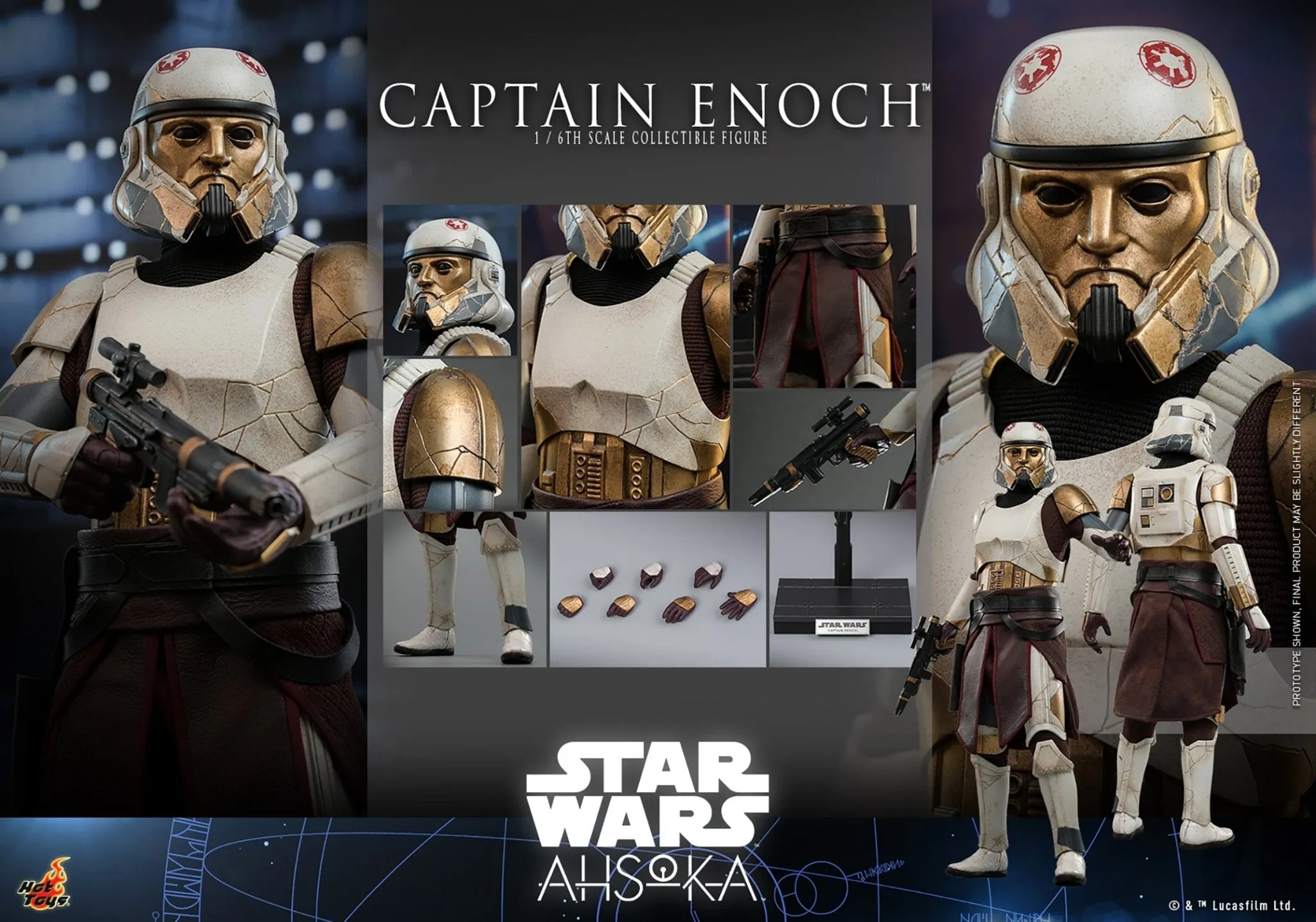 PRE-ORDER: Hot Toys Star Wars Ahsoka: Captain Enoch Sixth Scale Figure