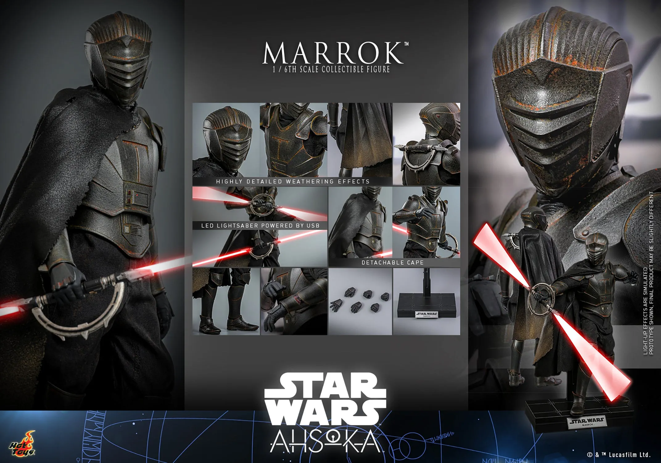 PRE-ORDER: Hot Toys Star Wars Ahsoka Marrok Sixth Scale Figure