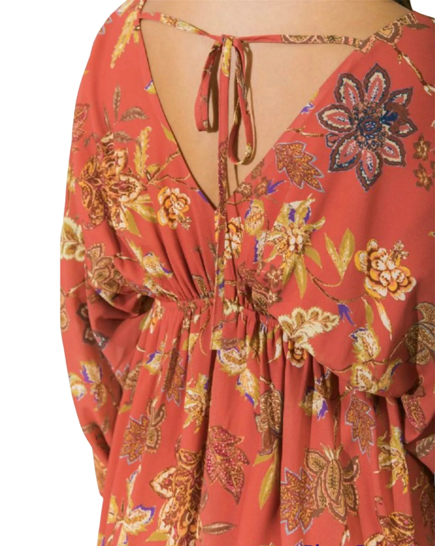 Raven's Floral Kimono Mini Dress