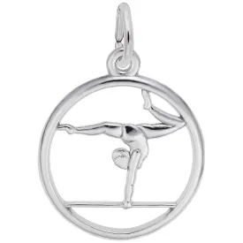 Rembrandt Charms - Gymnast On A Balance Beam Charm - 3959