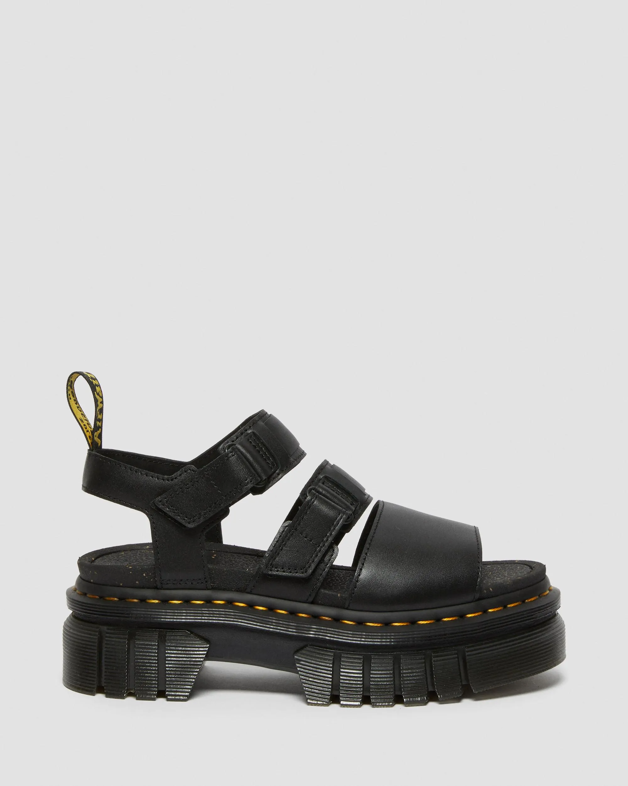 Ricki 3-Strap Nappa Lux Leather Sandals