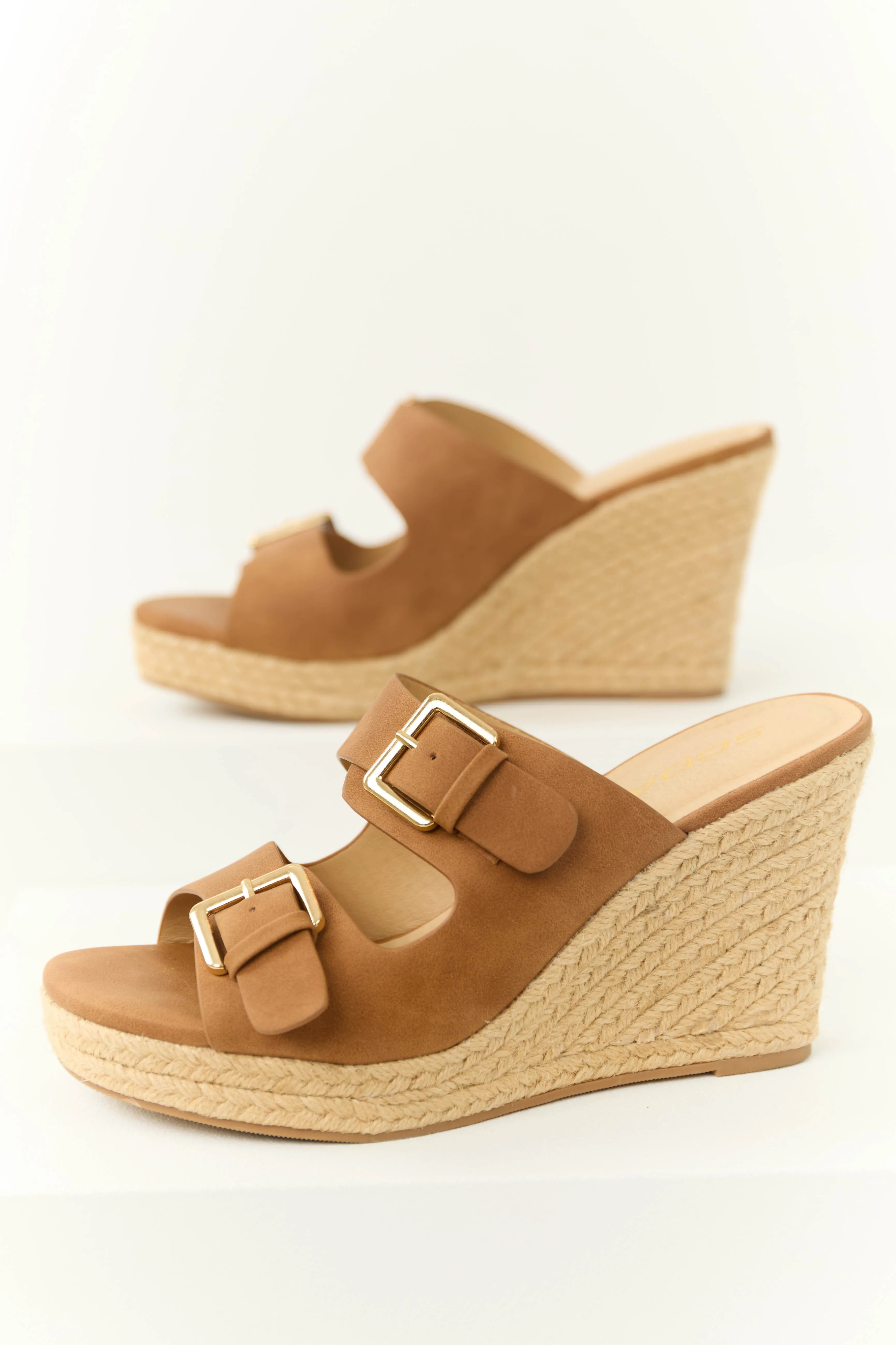 Spice Double Strap Espadrille Wedges