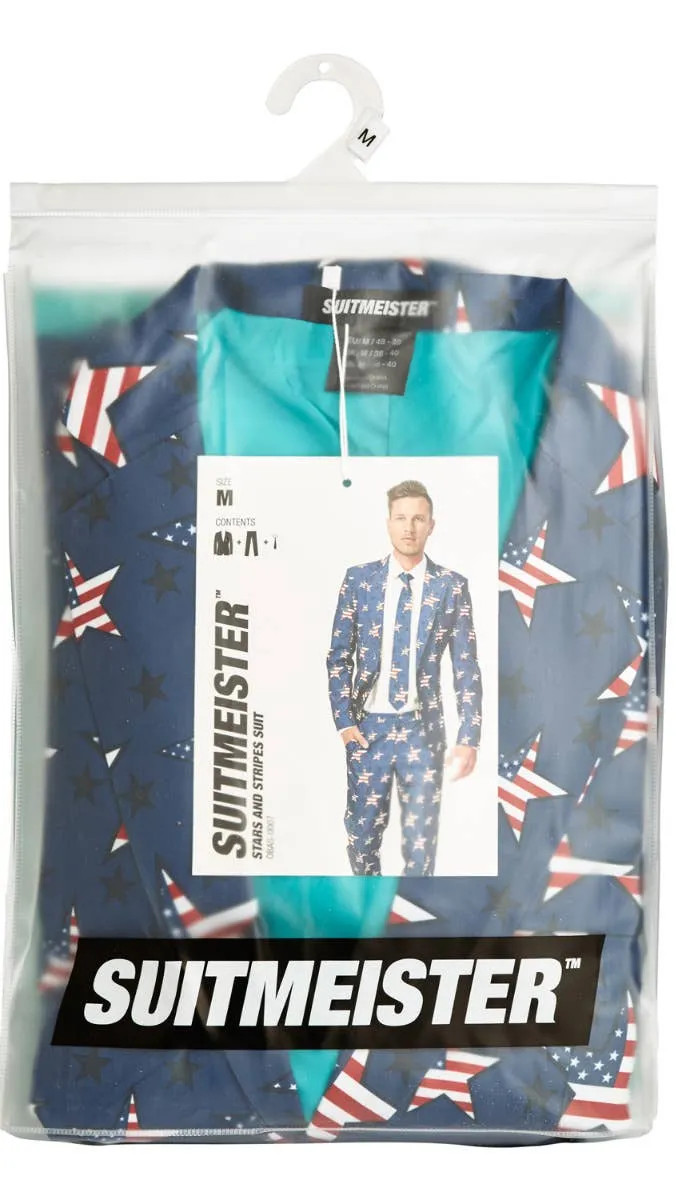 Suitmeister American Stars and Stripes Mens Novelty Suit