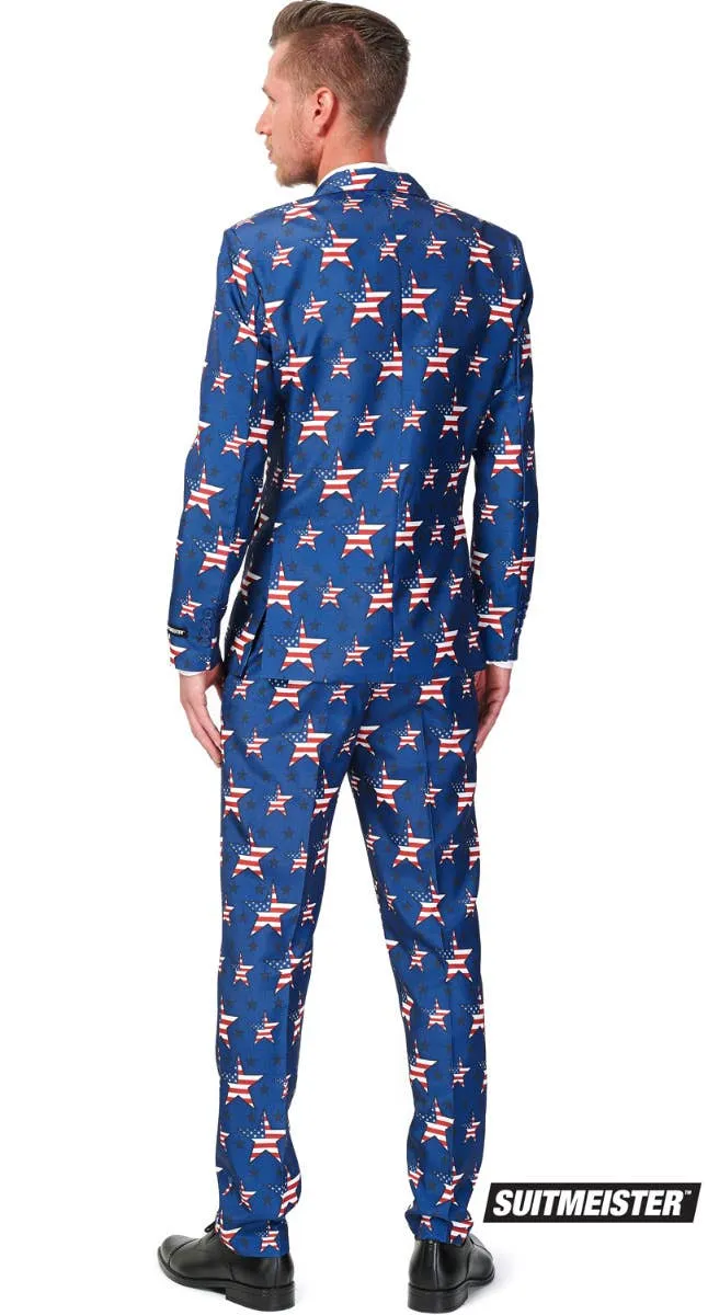 Suitmeister American Stars and Stripes Mens Novelty Suit