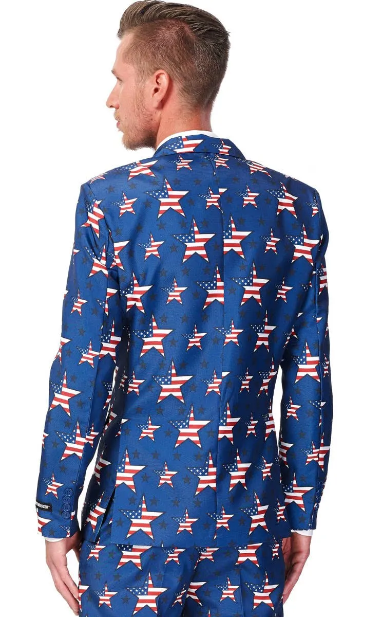 Suitmeister American Stars and Stripes Mens Novelty Suit