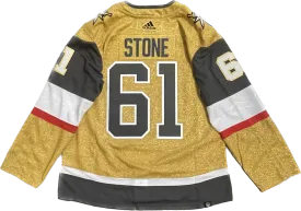 Vegas Golden Knights Mark Stone #61 Men's Adidas Primegreen Home Jersey - Gold (FINAL SALE)