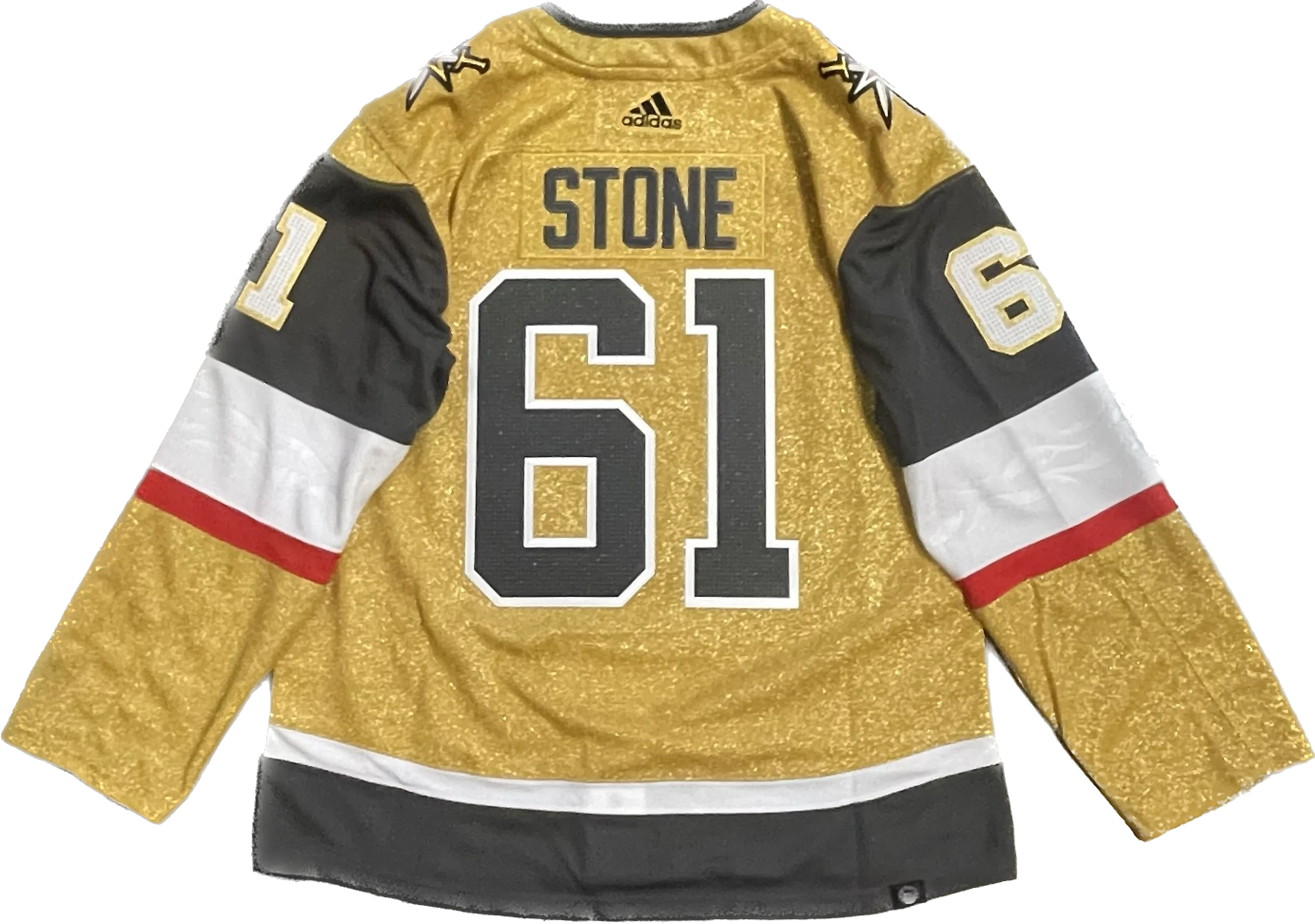 Vegas Golden Knights Mark Stone #61 Men's Adidas Primegreen Home Jersey - Gold (FINAL SALE)