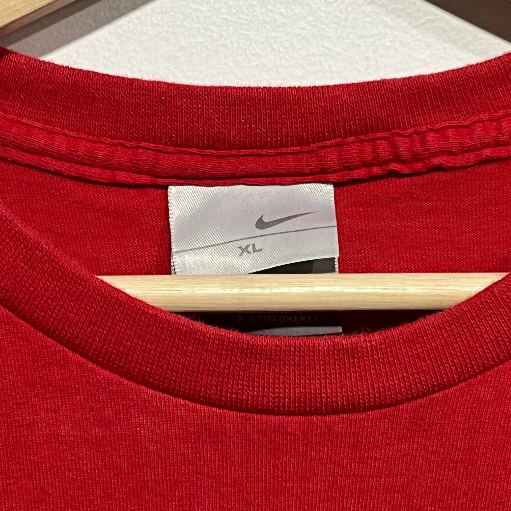 Vintage Red Mini Swoosh Shirt XL