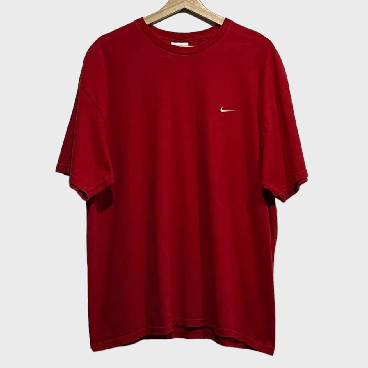 Vintage Red Mini Swoosh Shirt XL